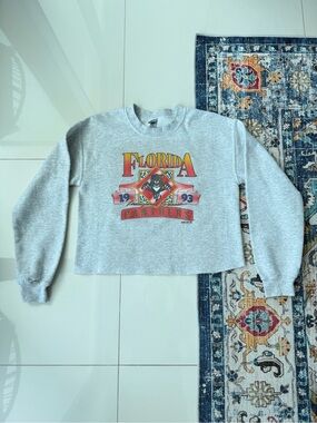 Florida Panthers Cropped Sweater